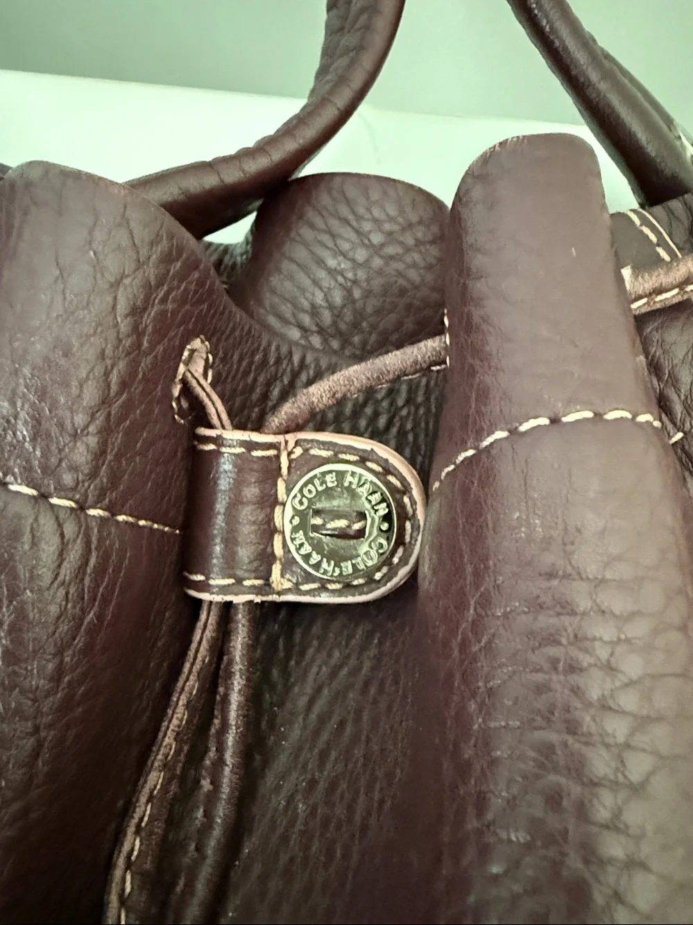 Cole Haan Leather bucket bag